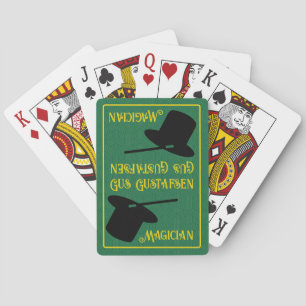 Jeu De Cartes Personnaliser Magicien Top Hat Jouer aux cartes