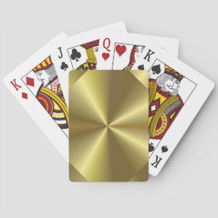 Jeu De Cartes Personnaliser modèle élégant Faux Or Tendance