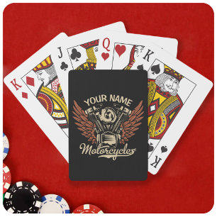 Jeu De Cartes Personnaliser Motocyclettes Motocyclettes Garage