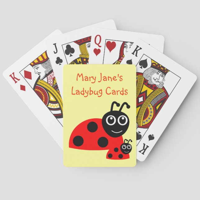 Jeu De Cartes Personnalité de Cute Ladybug Animals (dos)