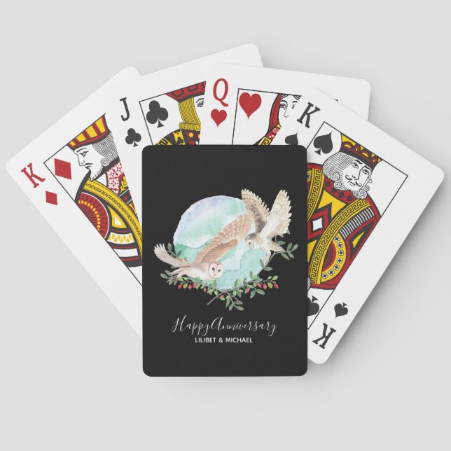 Jeu De Cartes Personnalité d'Owls (dos)