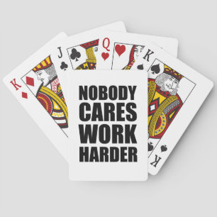 Jeu De Cartes Personne S'en fiche Travaillez Plus Dur Fitness En