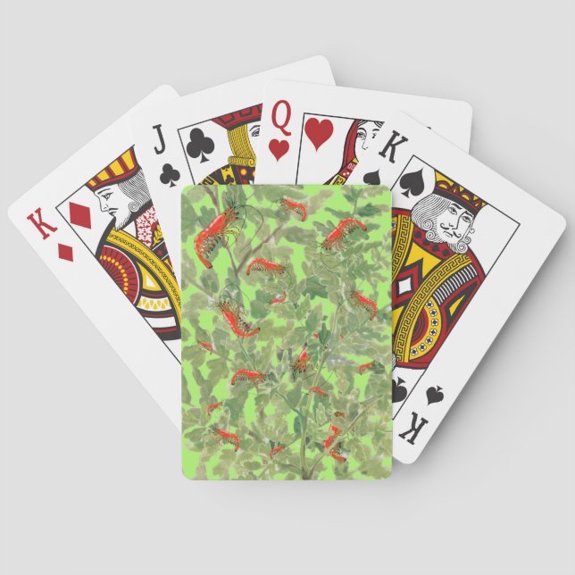 Jeu De Cartes Pet Cerise crevettes Vert Rouge Tropical Aquarium  (dos)