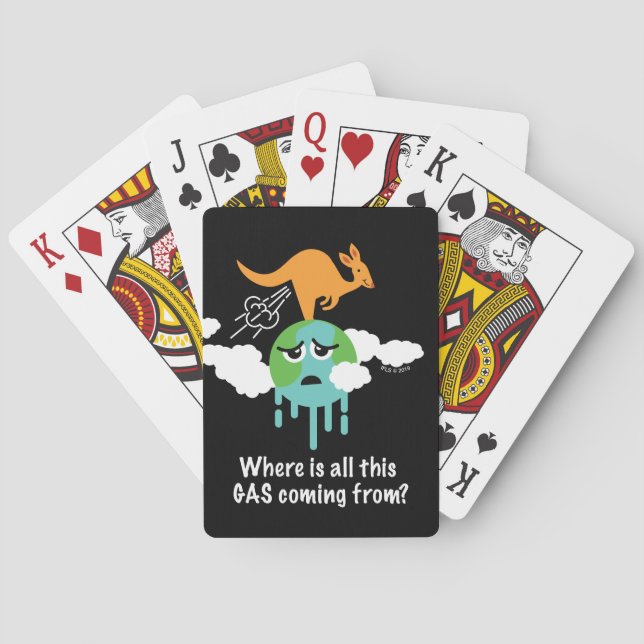 Jeu De Cartes Pet de méthane de kangourou (dos)