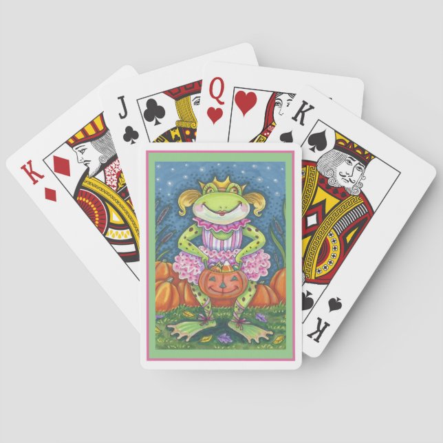 JEU DE CARTES PETIT BALLERINA FROG TRICK OU TRAITEMENT EN TUTU (dos)
