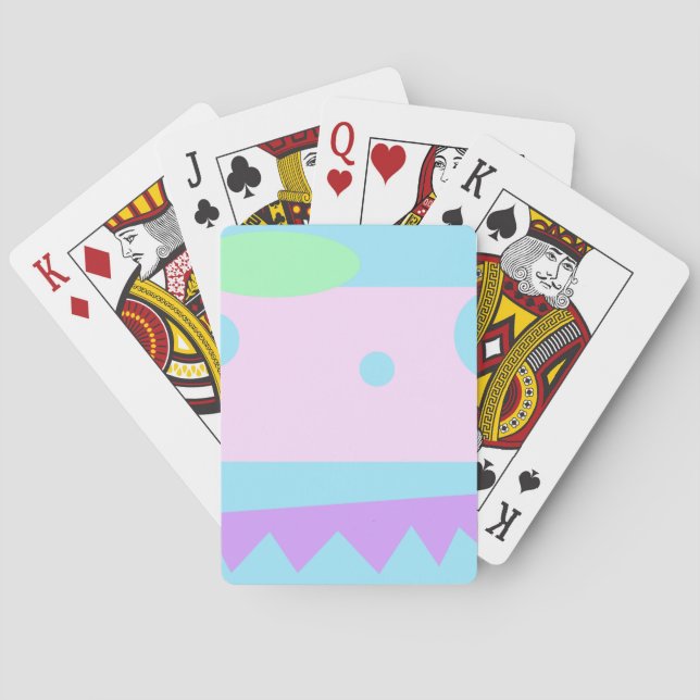 Jeu De Cartes Petit Monstre Abstrait ou paysage (dos)