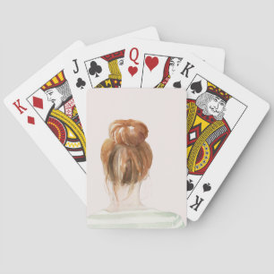 Jeu De Cartes Petit pain rouge de noeud de dessus de cheveux