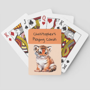 Jeu De Cartes Petits enfants pêche au tigre orange