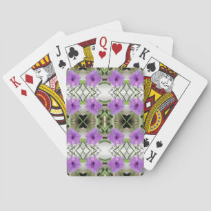 Jeu De Cartes Pétunias mexicains et treillis