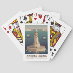 Jeu De Cartes Phare d'Alexandrie 7 Merveilles du Monde