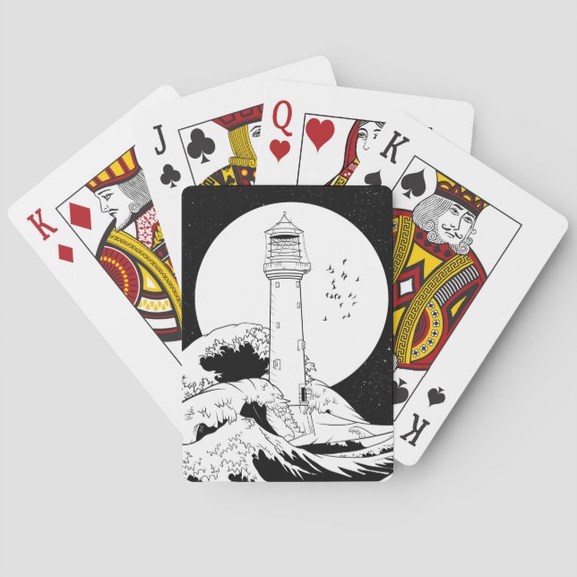 Jeu De Cartes Phare de Bell Rock en Écosse (dos)
