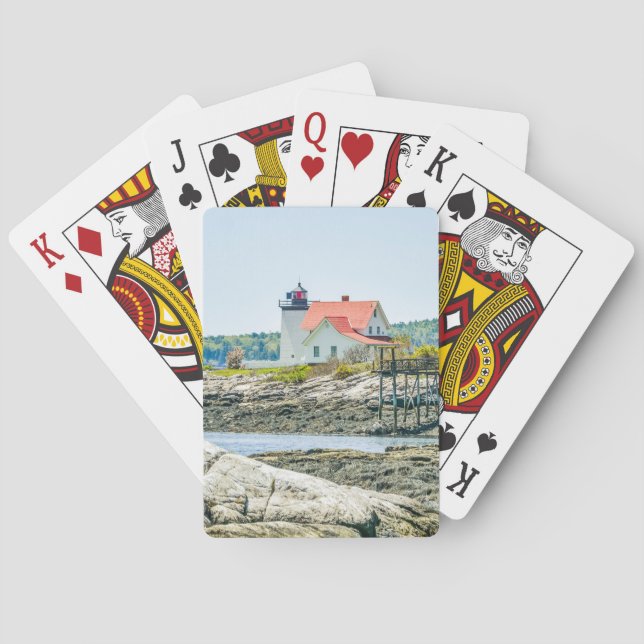 Jeu De Cartes Phare de Hendricks Head Maine (dos)
