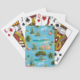 Jeu De Cartes Phare de l'île caraïbe d'Aruba voyage souvenir