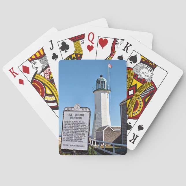 Jeu De Cartes Phare de Scituate, le Massachusetts (dos)