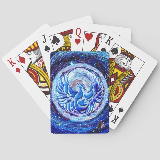 Jeu De Cartes Phoenix bleu (dos)