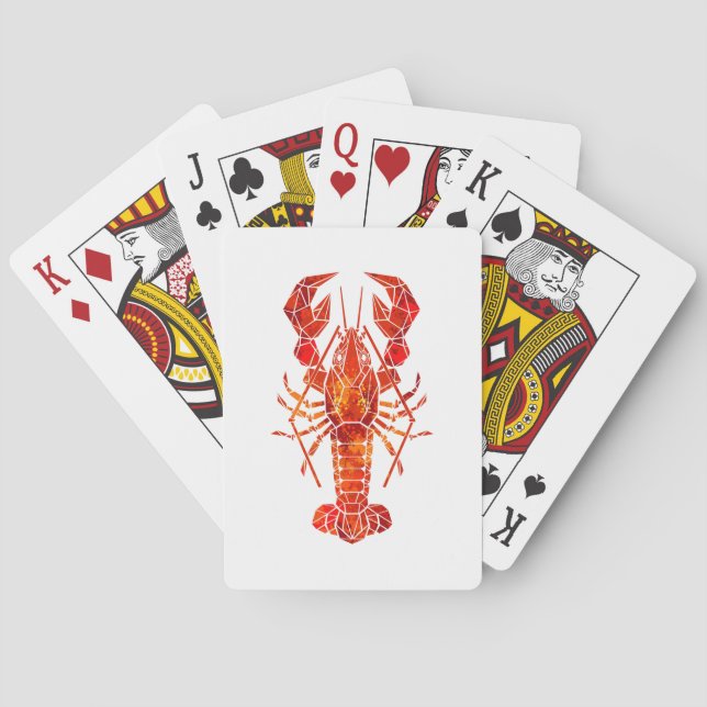 Jeu De Cartes Phomard polygonal rouge (dos)