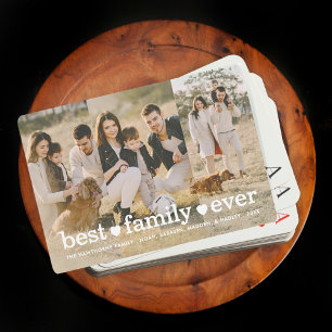 Jeu De Cartes Photo complète personnalisée Meilleure famille Jam