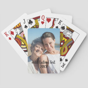Jeu De Cartes Photo complète - Poker texte vertical personnalisé