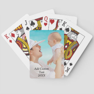 Jeu De Cartes Photo complète - Texte vertical personnalisé