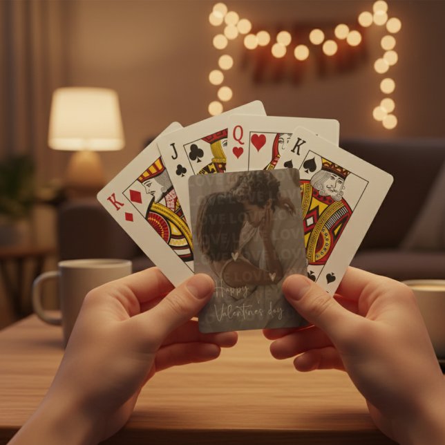 Jeu De Cartes Photo Couple romantique de la Saint-Valentin (Créateur téléchargé)