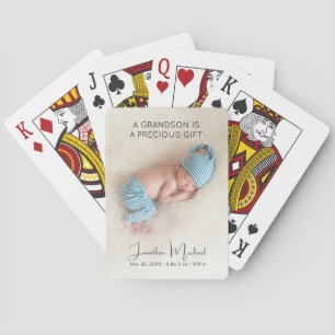 Jeu De Cartes Photo de bébé personnalisée