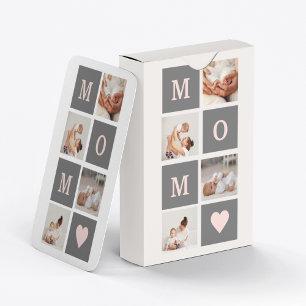 Jeu De Cartes Photo de collection moderne Best Mom Pink & Grey C