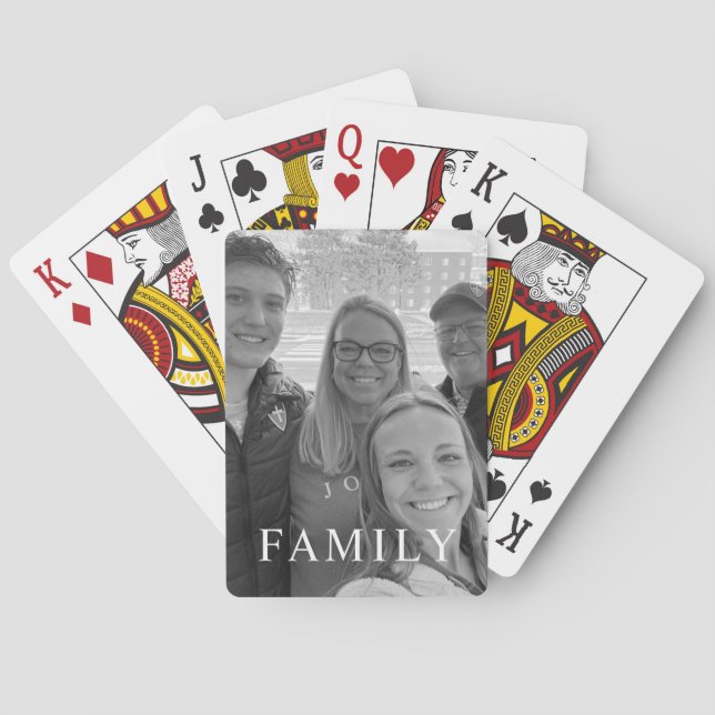 Jeu De Cartes Photo de famille moderne (dos)