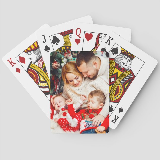 Jeu De Cartes Photo de famille personnalisée (dos)