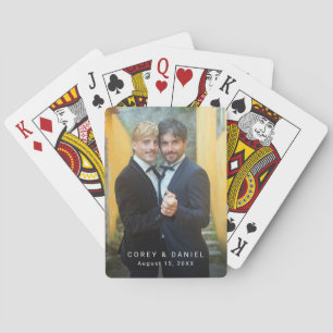 Jeu De Cartes Photo de mariage gay Deux mariés