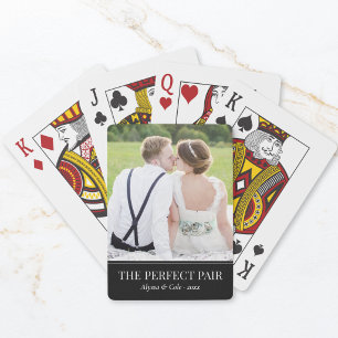 Jeu De Cartes Photo de mariage personnalisée Parfait Couple