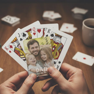 Jeu De Cartes Photo de Papa Établie