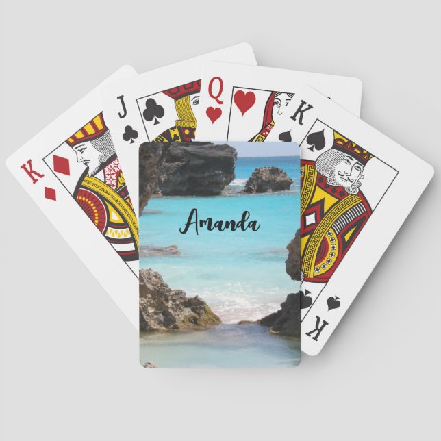 Jeu De Cartes Photo de Tropical Island Coast & Sea (dos)