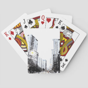 Jeu De Cartes photo de ville la nuit