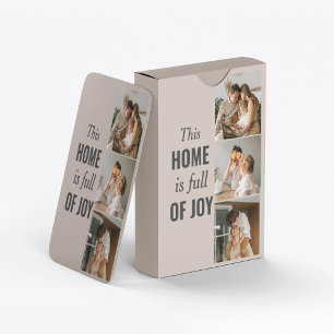 Jeu De Cartes Photo Famille Couple Moderne & Citation Famille