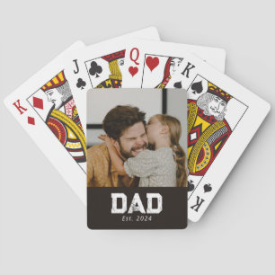 Jeu De Cartes Photo moderne gras noir établi par papa