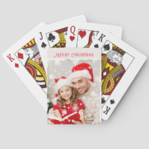 Photo Noël Jouer aux cartes