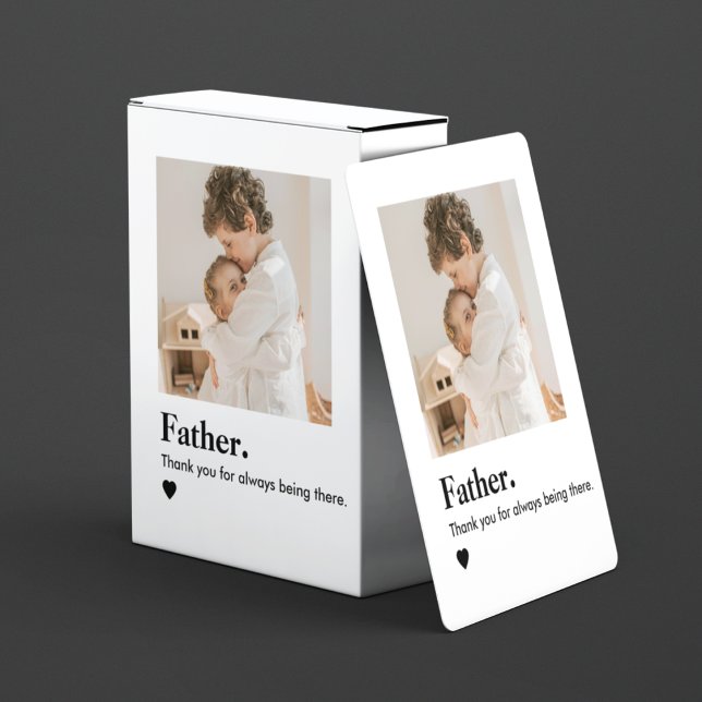 Jeu De Cartes Photo papa personnalisée | Fête des pères (Créateur téléchargé)