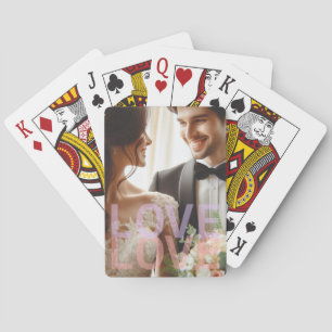 Jeu De Cartes Photo personnalisé pour couples et famille, AMOUR