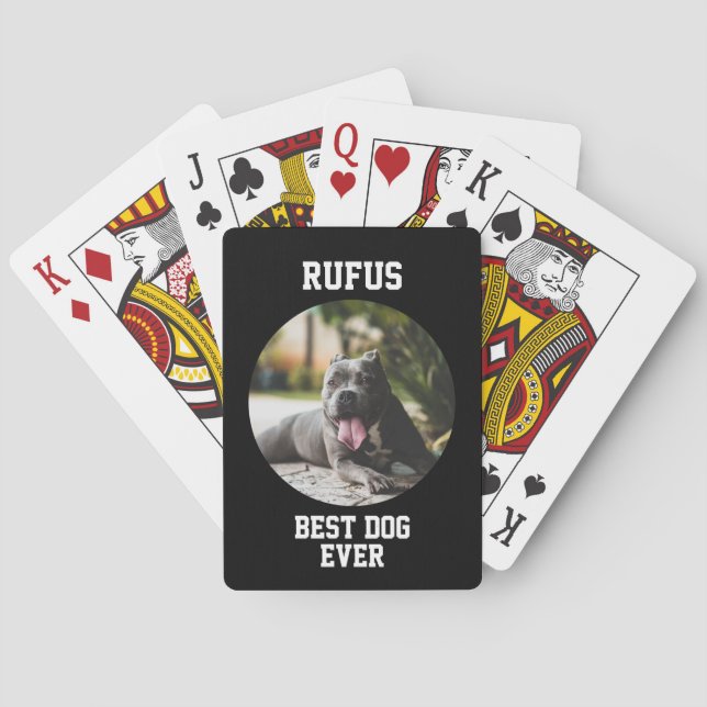 Jeu De Cartes Photo personnalisée (dos)