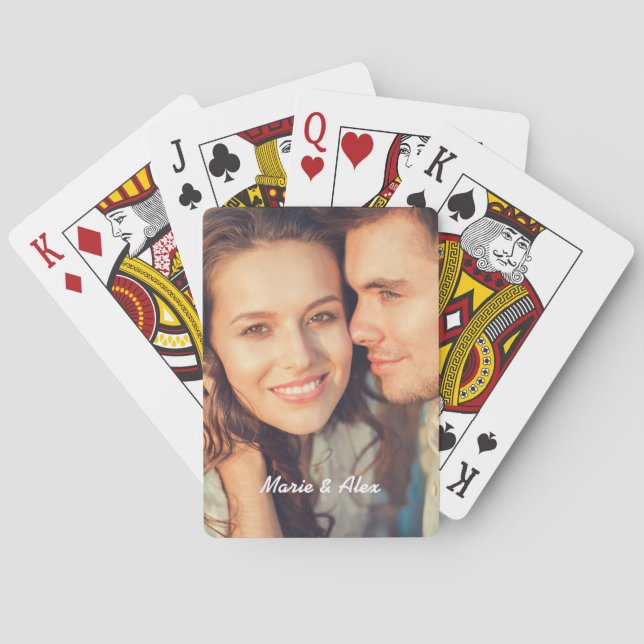 Jeu De Cartes Photo personnalisée (dos)