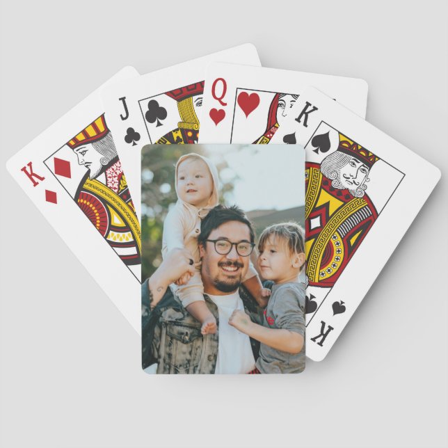 Jeu De Cartes Photo personnalisée (dos)
