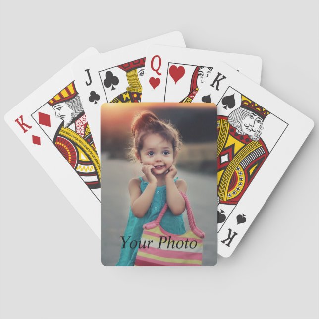 Jeu De Cartes Photo personnalisée (dos)