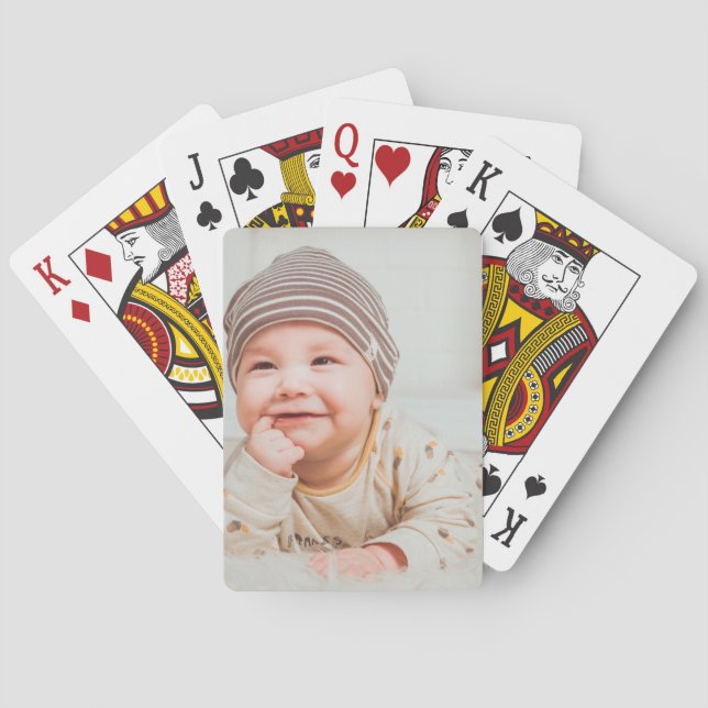 Jeu De Cartes Photo personnalisée (dos)
