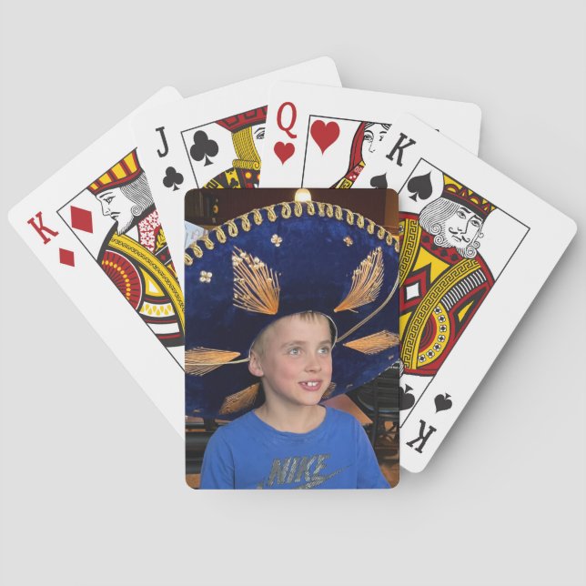 Jeu De Cartes Photo personnalisée (dos)