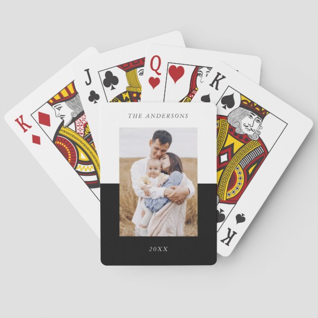 Jeu De Cartes Photo personnalisée (dos)