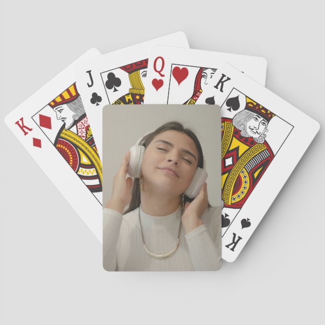 Jeu De Cartes Photo personnalisée (dos)