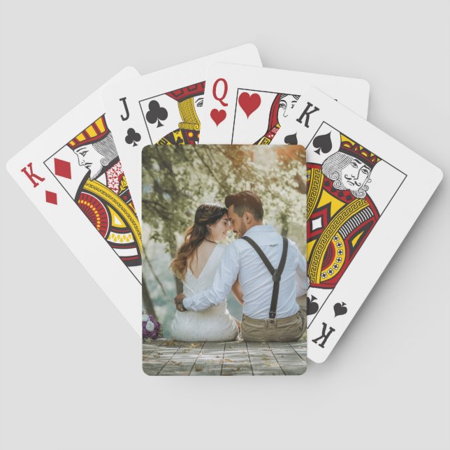 Jeu De Cartes Photo personnalisée à double face (dos)