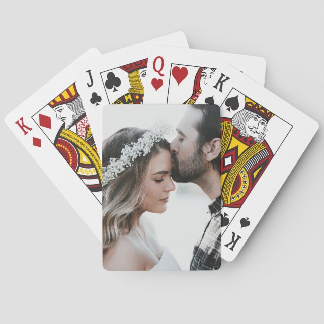 Jeu De Cartes Photo personnalisée à double face  (dos)