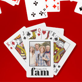 Jeu De Cartes Photo personnalisée de la famille