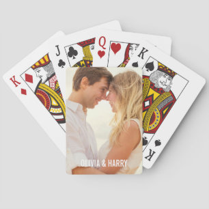 Jeu De Cartes Photo personnalisée du cadeau de mari